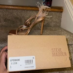 Blush pink strappy heels